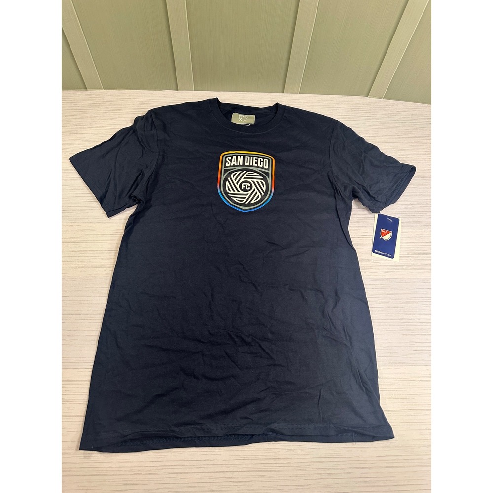 MLS San Diego FC Mens Navy Blue Graphic T-Shirt Soccer Fan Gear New Size M